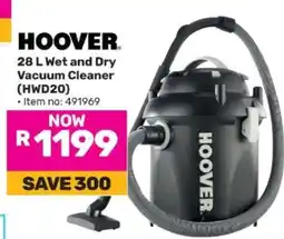 Game HOOVER 28 L Wet and Dry Vacuum Cleaner (HWD20) offer