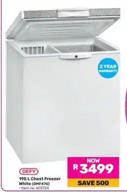 Game DEFY 195 L Chest Freezer offer