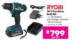Game RYOBI 18 V Cordless Drill Kit offer