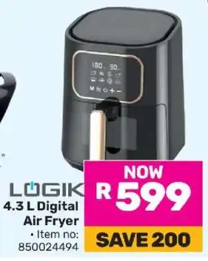 Game LÖGIK 4.3 L Digital Air Fryer offer