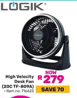 Game Logik High Velocity Desk Fan offer