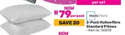 Game 2-Pack Hollowfibre Standard Pillows offer