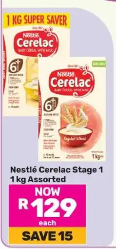 Game Nestlé Cerelac Stage 1 1 kg Assorted offer