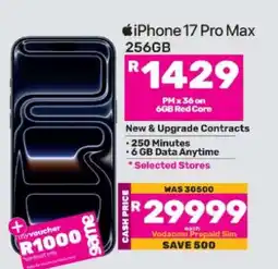 Game iPhone 17 Pro Max (256GB) offer