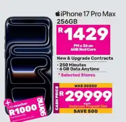 Game iPhone 17 Pro Max (256GB) offer