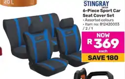 Game STINGRAY 6-Piece Sport Car Seat Cover Set offer