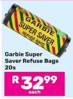 Game Garbie Super Saver Refuse Bags 20s offer