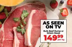 Food Lover's Market Bulk Beef Rump or Sirloin Steak offer