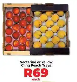 Food Lover's Market Nectarine or Yellow Cling Peach Trays offer