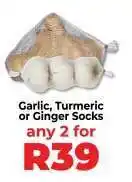 Food Lover's Market Garlic, Turmeric or Ginger Socks offer