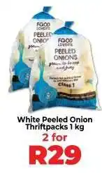 Food Lover's Market White Peeled Onion Thriftpacks 1 kg offer