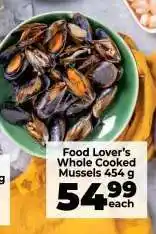 Food Lover's Market Food Lover’s Whole Cooked Mussels 454 g offer
