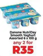 Food Lover's Market Danone NutriDay Smooth Yoghurt Assorted 6 x 100 g offer