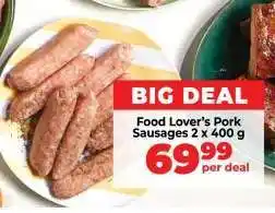 Food Lover's Market Food Lover’s Pork Sausages offer