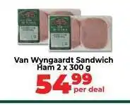 Food Lover's Market Van Wyngaardt Sandwich Ham 2 x 300 g offer