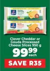 Food Lover's Market Clover Cheddar or Gouda Processed Cheese Slices 950 g offer