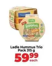 Food Lover's Market Ladle Hummus Trio Pack 315 g offer