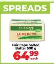 Food Lover's Market Fair Cape Salted Butter 500 g offer
