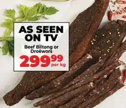Food Lover's Market Beef Biltong or Droëwors offer