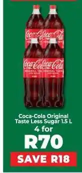 Food Lover's Market Coca-Cola Original Taste Less Sugar 1.5 L offer