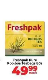 Food Lover's Market Freshpak Pure Rooibos Teabags 80s offer