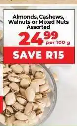 Food Lover's Market Almonds, Cashews, Walnuts or Mixed Nuts Assorted offer