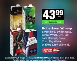 Spar Tops ROBERTSON WINERY offer