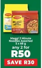 Food Lover's Market Maggi 2 Minute Noodles Assorted 5 x 68 g offer