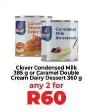 Food Lover's Market Clover Condensed Milk or Caramel Double Cream Dairy Dessert offer
