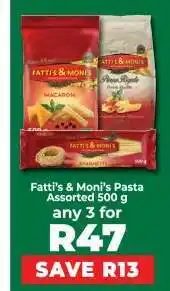 Food Lover's Market Fatti's & Moni's Pasta Assorted 500 g offer
