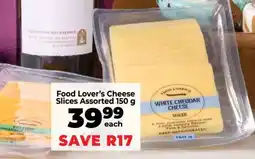 Food Lover's Market Food Lover’s Cheese Slices Assorted 150 g offer