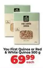 Food Lover's Market You First Quinoa or Red & White Quinoa 500 g offer