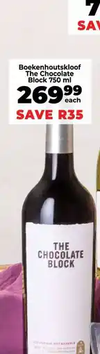 Food Lover's Market Boekenhoutskloof The Chocolate Block 750 ml offer
