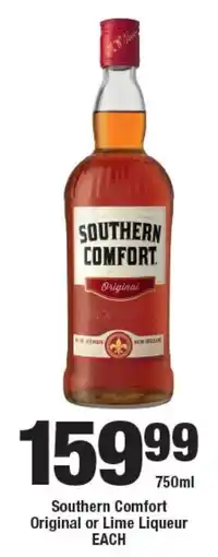 OK Liquor Southern Comfort Original or Lime Liqueur offer