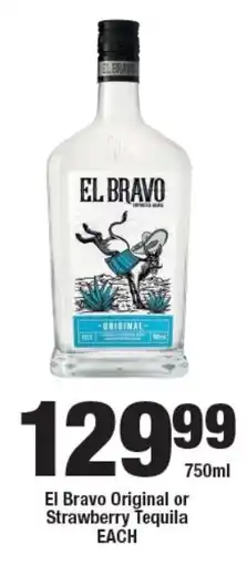 OK Liquor El Bravo Original or Strawberry Tequila offer