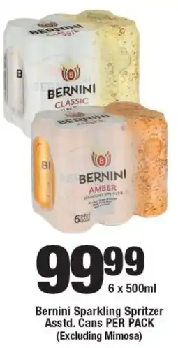 OK Liquor Bernini Sparkling Spritzer Cans offer