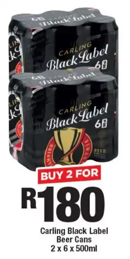 OK Liquor Carling Black Label Beer Cans offer