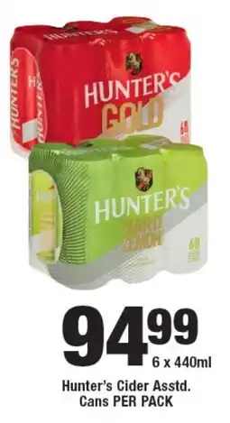 OK Liquor Hunter's Cider Cans offer