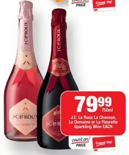 OK Liquor J.C. Le Roux La Chanson, Le Domaine or La Fleurette Sparkling Wine offer