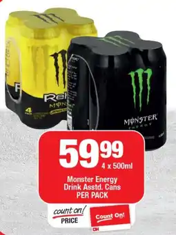 OK Liquor Monster Energy Drink Cans offer