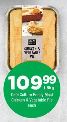 OK urban Café Culture Ready Meal Chicken & Vegetable Pie offer