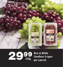 OK urban Red or White Seedless Grapes offer