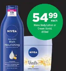 OK urban Nivea Body Lotion or Cream offer