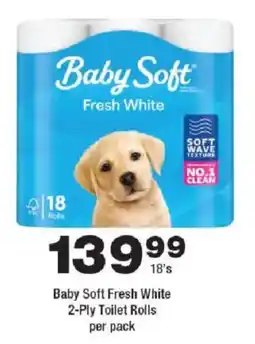 OK urban Baby Soft Fresh White 2-Ply Toilet Rolls offer