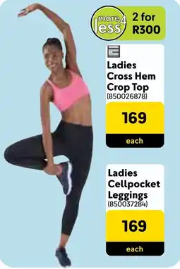Makro Ladies Cross Hem Crop Top offer