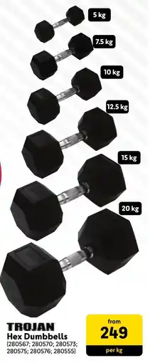 Makro Trojan Hex Dumbbells offer