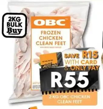 Obc chicken clean feet