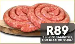 OBC Meat & Chicken Obc braaiwors, egte braai or boabab offer