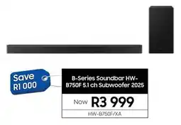 Samsung Samsung B-Series Soundbar HW-B750F 5.1 ch Subwoofer 2025 offer
