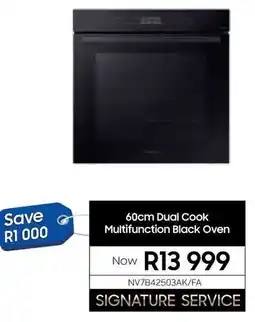 Samsung Samsung 60cm Dual Cook Multifunction Black Oven offer